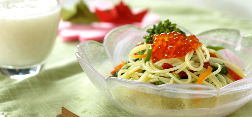 サラダ菜の花バジル風味