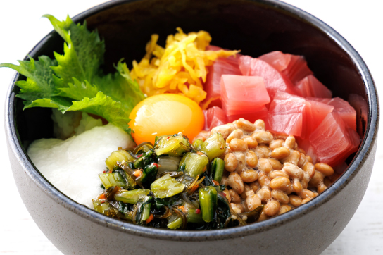 野沢菜昆布の冷ややっこ