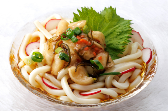 大根昆布の冷やしうどん